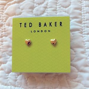 NWT Ted Baker London Gold Harly Heart Earrings